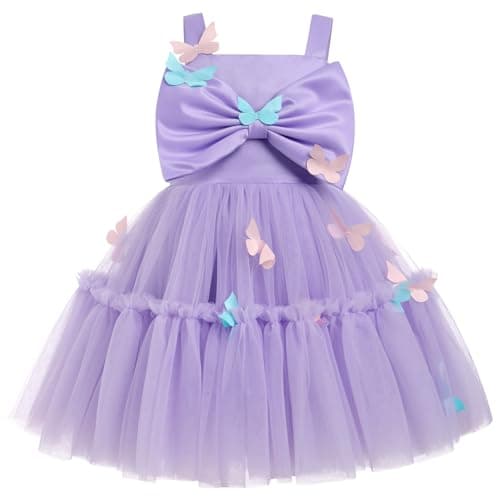 ODASDO Butterfly Dress for Baby Toddler Kids