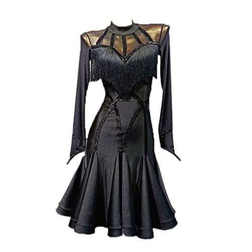 LiuHuo Women's Elegant Latin Dance Dress for Ballroom Practice