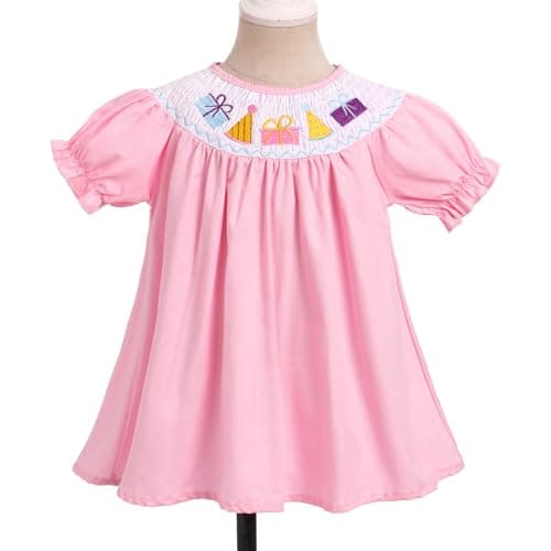 Smocked Bishop Dress for Baby Girls and Toddler Kids