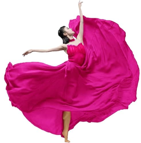 ORIDOOR Graduated Color 35" Lyrical Dance Skirt for Women