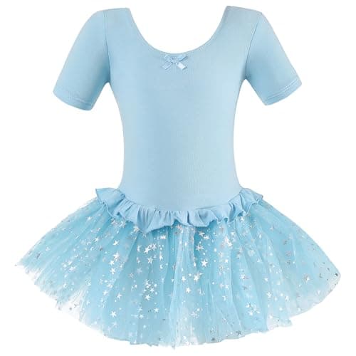 Dancina Girls Sparkle Short Sleeve Tutu Ballet Dress