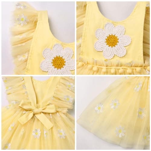 Infant Baby Girls Strawberry Flower Flutter Sleeve Romper Dress Outfits