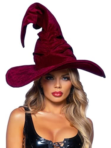 Women's Large Ruched Witch Hat
