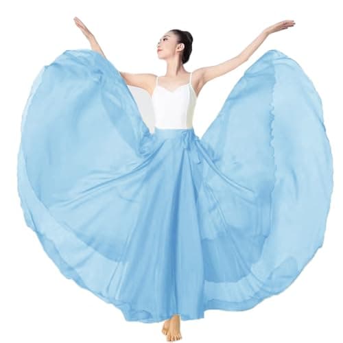 ORIDOOR Graduated Color 35" Lyrical Dance Skirt for Women