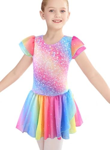 Belovance Girls Gymnastics Skirted Leotards Ballet Tutu