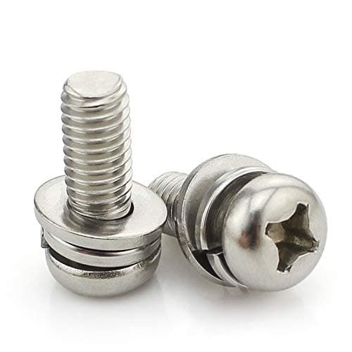 304 Stainless Steel Round Head Bolt Assortment M3 Screws - 10PCS
