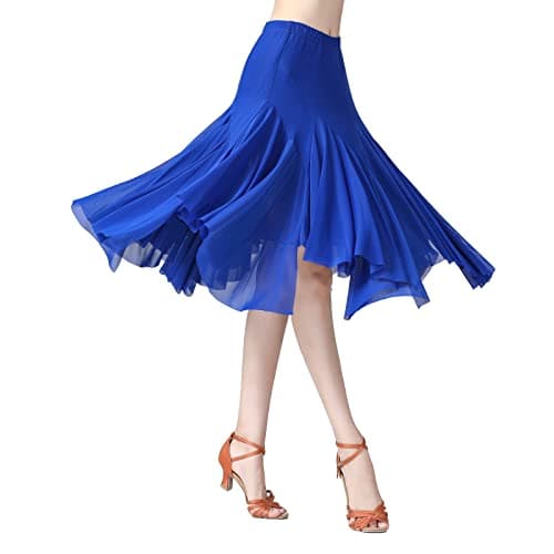 ODASDO Women's Ballroom Dance Skirt for Latin & Swing