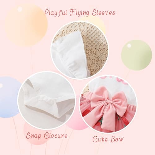 YOUNGER TREE Baby Girl 1st Birthday Tutu Outfits & Skirt with Headband