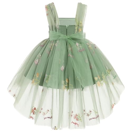 IDOPIP High-Low Tutu Dress for Toddler Princess Birthday Party