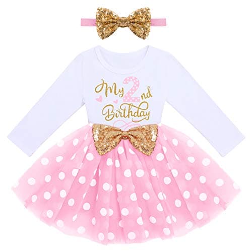 Refined Title: ODASDO Baby Girls Toddlers Birthday Tutu Dress Set