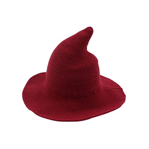 URFUN Women's Wool Witch Hat for Halloween Party