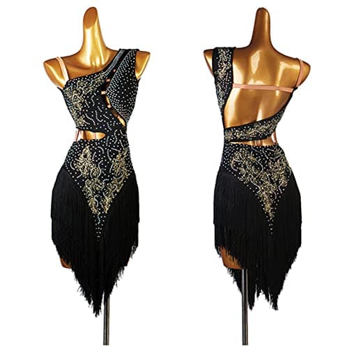 Professional Women's Fringe Latin Dance Dresses for Cha Cha, Tango, Ballroom Competitions