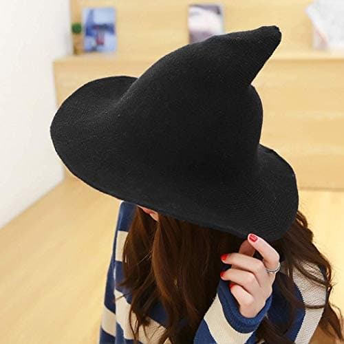 Plenmor Foldable Wool Knit Witch Hat