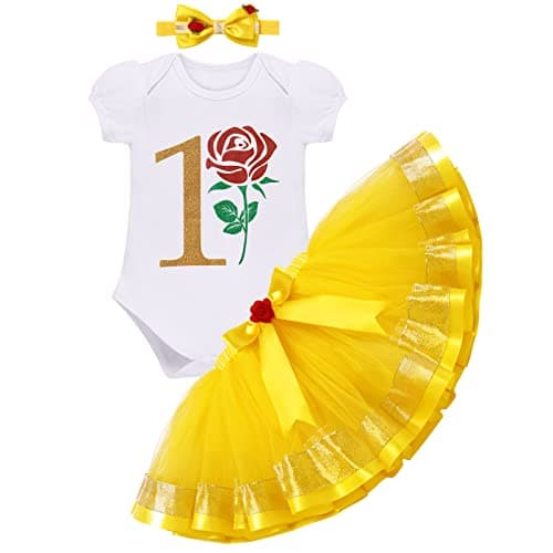 Baby Girl Unicorn Bee Theme Birthday Party Outfit