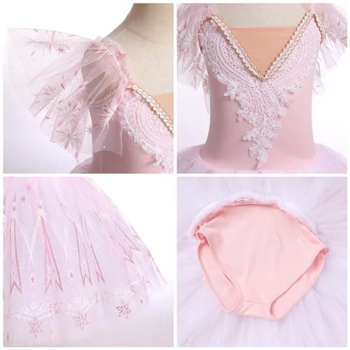 Girl's Ballet Tutu Velvet Dress for Dance and Performance