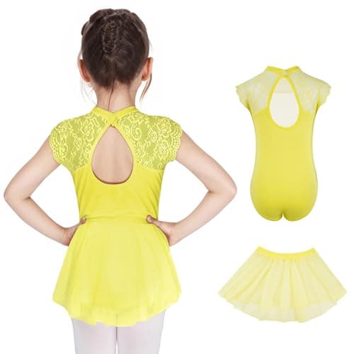 Gogokids Toddler Ballet Leotard with Shiny Skirt Combo