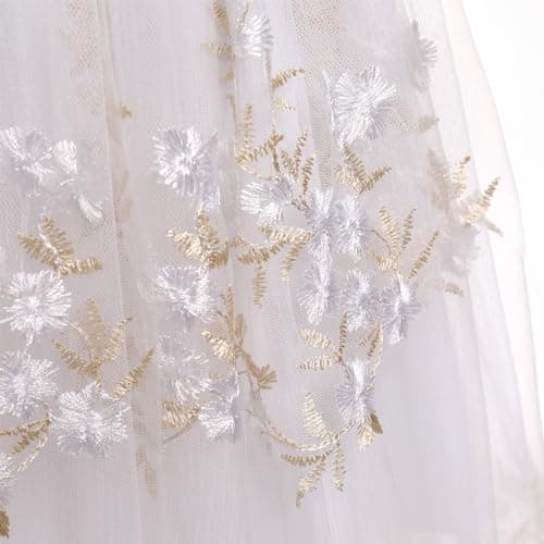ODASDO Flower Girl Tutu Wedding Dress for Girls