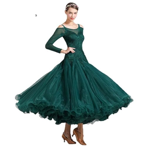 ORIDOOR Luxurious Lace Ballroom Dance Competition Dress