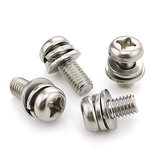 304 Stainless Steel Round Head Bolt Assortment M3 Screws - 10PCS