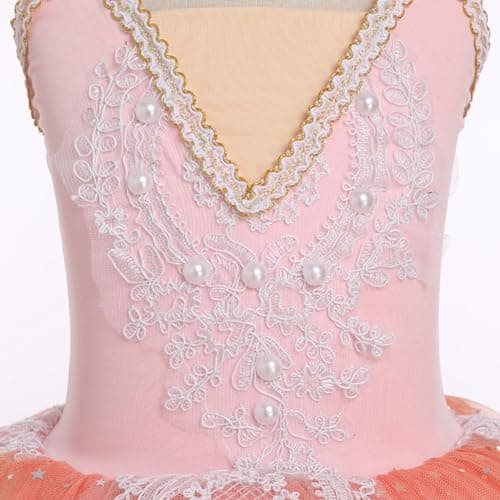 Girl's Ballet Tutu Dress for Ice Skating Performance