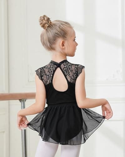 Gogokids Toddler Ballet Leotard with Shiny Skirt Combo