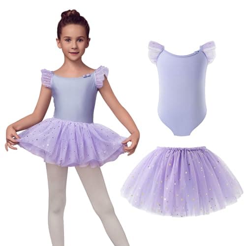 TUTULAND Ballet Leotards for Girls - Toddler Dance Combo