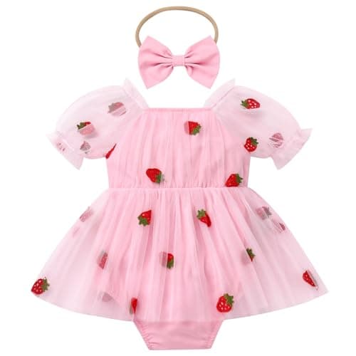 Baby Girl 1st Birthday Party Dress Outfit