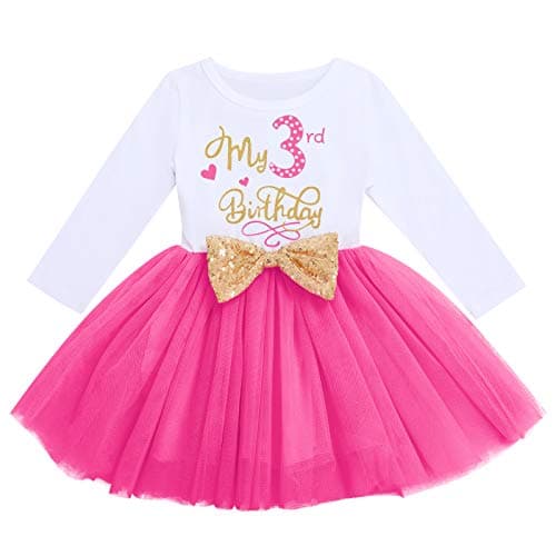 ODASDO Baby Girls Toddler Kids Birthday Party Dresses