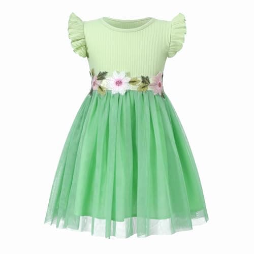 HILEELANG Little Flower Girl Tutu Dress for Easter & Birthday PARTIES
