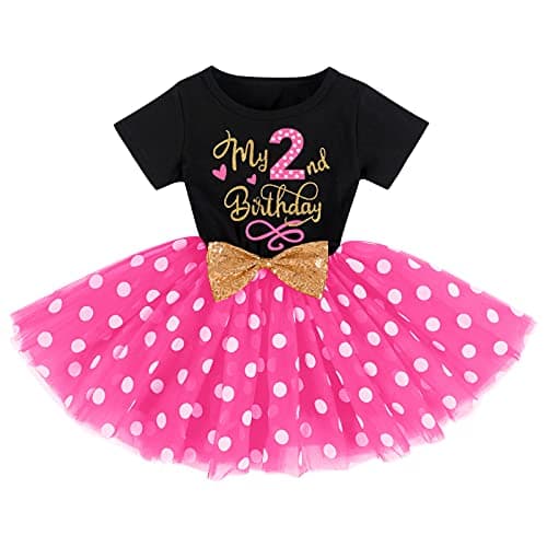 IBTOM CASTLE Polka Dots Sequin Tutu Dress for Baby Girls BirthdayCake Smash Photo Shoot
