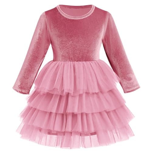Toddler Velvet Dress for Christmas Party and Wedding