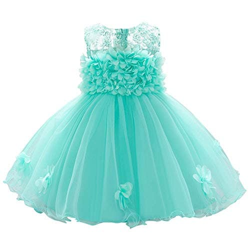 ODASDO Infant Flower Dress for Baby Girl Birthday Party Tutu Tulle