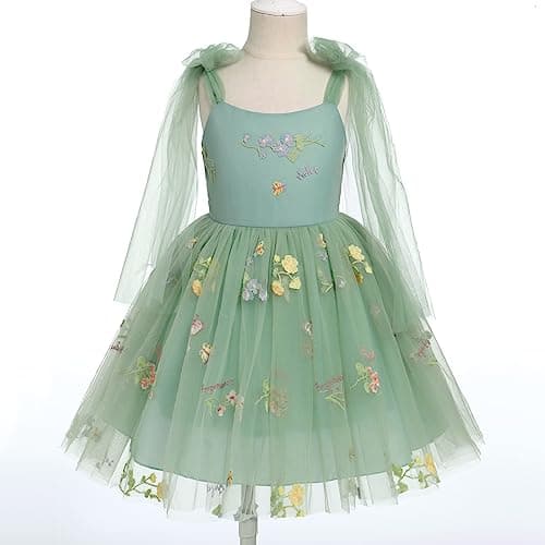 IBTOM CASTLE Backless Flower Girl Tulle Maxi Wedding Gown