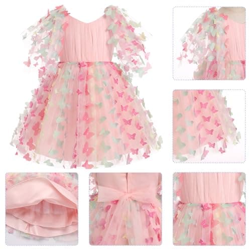 Girls' Butterfly Tulle Dress for Special Occasions