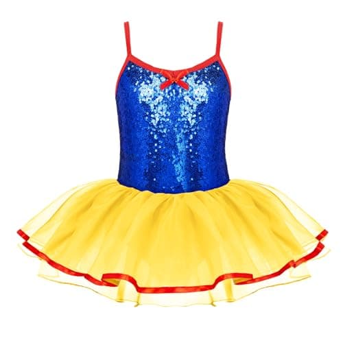 Zaclotre Sparkly Ballet Tutu Dress for Little Girls