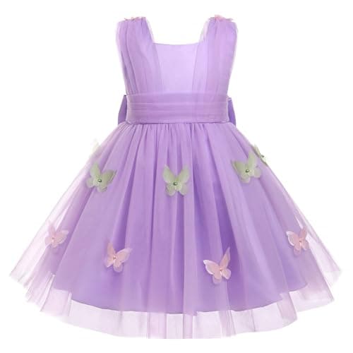 IDOPIP High-Low Tutu Dress for Toddler Princess Birthday Party