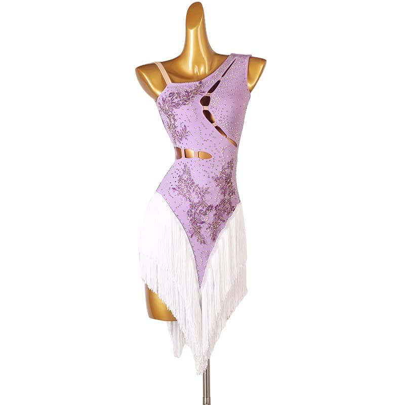 Professional Women's Fringe Latin Dance Dresses for Cha Cha, Tango, Ballroom Competitions
