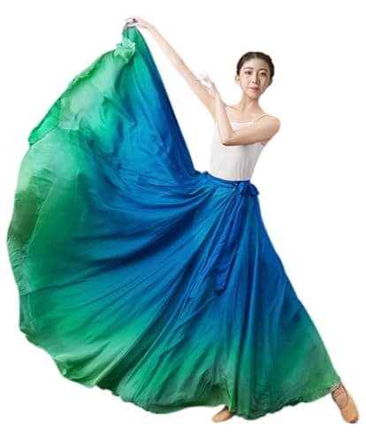 Z&X Women's Gradient Chiffon Dance Skirt for Modern Ballet Performance