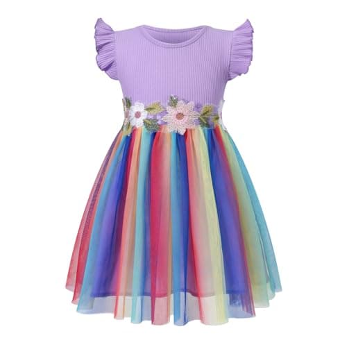 HILEELANG Little Flower Girl Tutu Dress for Easter & Birthday PARTIES