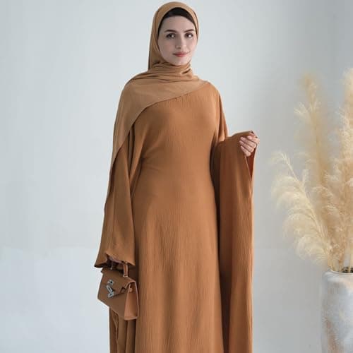 Lenmipot Women's Modern Muslim Abaya Dressdzić