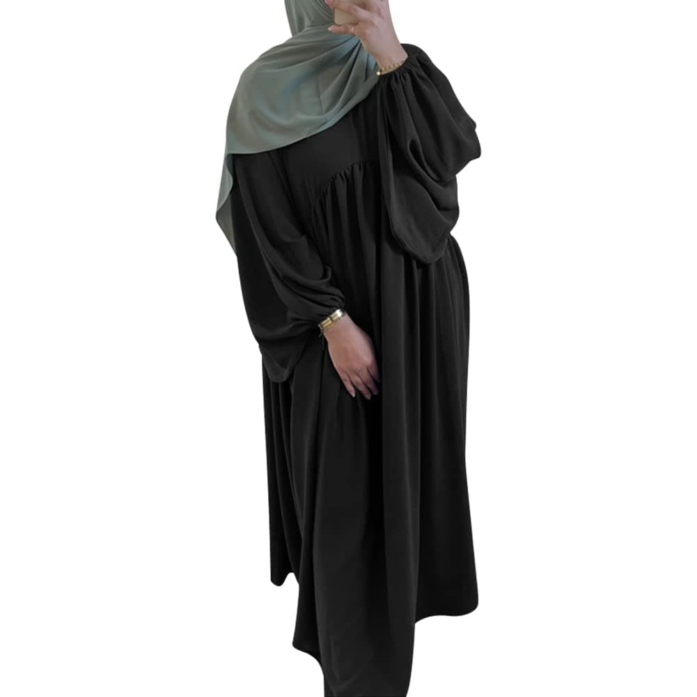 IMEKIS Women Muslim Abaya Maxi Dress