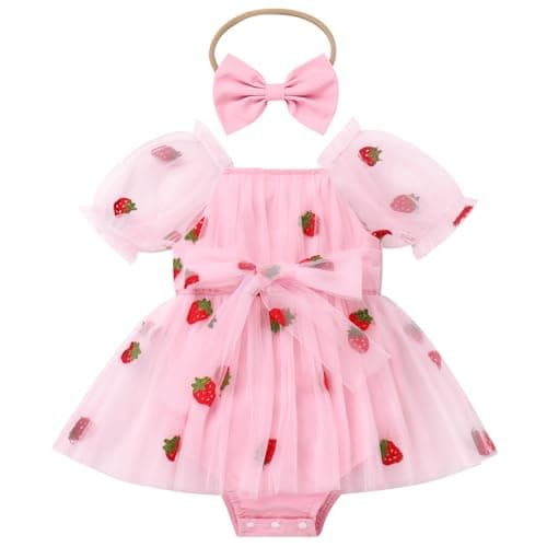 ODASDO Newborn Princess Tulle Tutu Romper Bodysuit