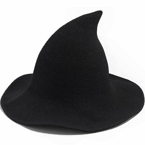 Women's Halloween Witch Hat for Party Costume - Wide Brim Wool Hat