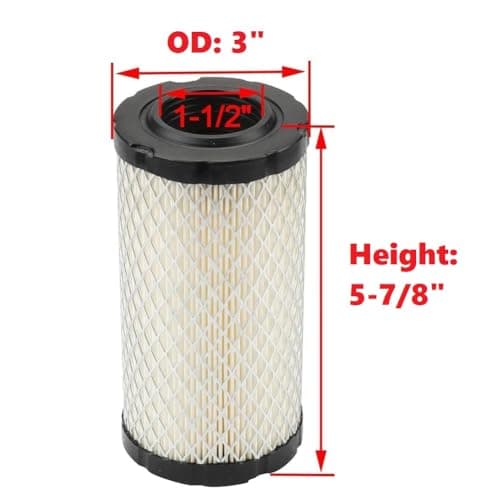 John Deer D110 D120 LA125 LA115 GY21055 MIU11511 17.5-21HP Lawn Mower Air Filter