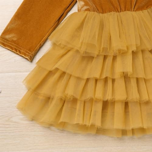 Toddler Velvet Dress for Christmas Party and Wedding