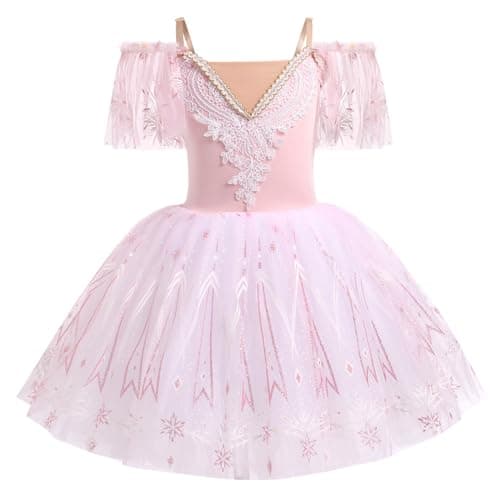 Girl's Velvet Tutu Ballet Dress - Spaghetti Straps Gymnastics Leotard