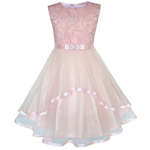 Fashion Girls Blue Wedding Party Bridesmaid Dress Size 4-12