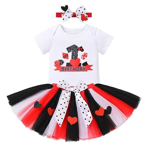 ODASDO Baby Girl 1st Birthday Cake Smash Outfit