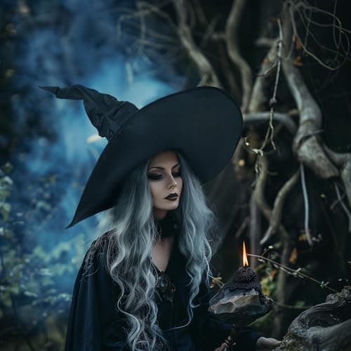 Black Witch Hat for Women Adult