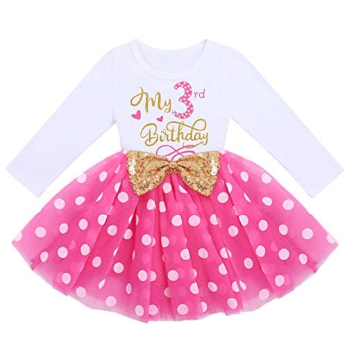 ODASDO Baby Girls Toddler Kids Birthday Party Dresses